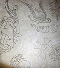 Vintage Traditional 1970 s Tattoo Flash Production Sheet  Usa  Eagle  Skull