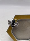 Picture Photo Frame 2 5x 2 5  Flying Bee Honeycomb Hexagon Yellow Silver Enamel