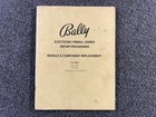 Bally Electronic Pinball Game Repair Machine Manual Schematics 560-1 Original