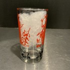 Vintage 1950   s Davy Crockett Indian Fighter Glass 5in Red