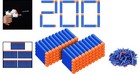 Refill Darts Bullets Compatible With Nerf Guns N-strike Elite Series  200pcs Ref