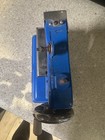 Vintage Casige Blue Miniature Toy Sewing Machine Hand Crank Eagle Logo