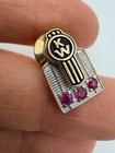 14k Gold   Ruby Kenworth Truck Company Employee Service Award Tie Tack Pin