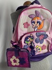 Cartoon Network The Powerpuff Girls Backpack With Wallet Vintage Y2k 2002 Rare