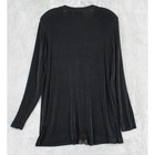 Chicos Blouse 1 Us Medium Travelers Slinky Knit Minimalist Travel Topper Stretch