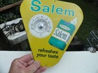 Vintage Salem Cigarettes Thermometer Advertising Sign Tobacco Works