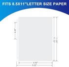 65 Pack Clear Sheet Protectors  8 5 X 11 Inch Page Protectors For 3 Ring Binder