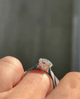 3 50 Carat Oval Cut Moissanite Solitaire Engagement Ring Solid 14k White Gold