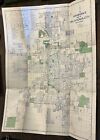Vintage Original 1940 Map Oklahoma City Ashburn   s Map Guide Street Rare Tourist
