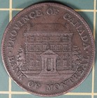 1844 Province Of Canada Halfpenny Token  Pc-1b3