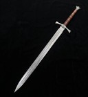 Hand Forged Medieval Arming Sword With Sheath     5160 Carbon Steel Knight Collect