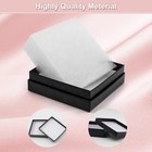 Bulk Cardboard Kraft Paper Jewelry Gift Boxes Cotton Filled Black - For Shipping