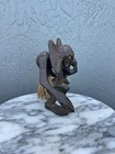 Vintage Hand Carved African Tribal Wood Figure Sculpture Folk Art Statue