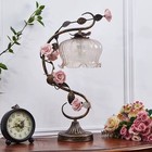 Antique Style Floral Table Lamp Vintage Rose Bedroom Decor Desk Lamp Lighting
