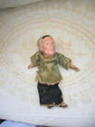 Antique Chinese Mission Opera Character Old Woman Silk Clothes Clay 10  Doll