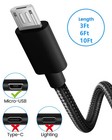 3 6 10ft Micro Usb Fast Charger Data Sync Cable Cord For Samsung Galaxy S5 S6 S7