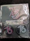 New Sealed Porsche 75th Anniversary Lapel Pin hat Set 1948-2023 Fast Shipping