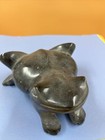 Vintage Inuit Carved Stone Frog