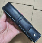 Montblanc Meisterst  ck Black Leather Pen Pouch Case Holder Single Pen No Box