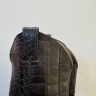 Vintage Justin 9702 Exotic Men s 9 5d Black Full Alligator Cowboy Western Boots