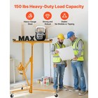 Uimoso 11ft Drywall Panel Lifter 150 Lbs Adjustable Hoist With Locking Wheels