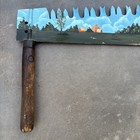 5 6  Hand Painted 2 Man 2 Handle Crosscut Saw Folk Art Country Farm Amish Barn