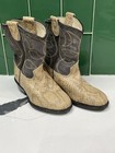 Vintage 1980   s Kids Toddler Snakeskin Brown Cowboy Western Boots Size 5 5  read 