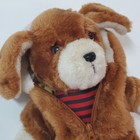 Avon Plush Stuffed Teddy Bear 12in Striped Shirt And Hooded Sweatshirt