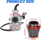 Pz22 Carburetor 22 Mm Carb Throttle Cable Grip For 110cc 125cc Atv Pit Dirt Bike