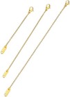 18k Gold Plated Necklace Extenders Delicate Necklace Extender Chain Set For W   