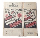 1977 Topps Baseball Cloth Stickers Empty Wax Box Case  390