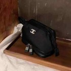 Chanelsparkling Black Cosmetic Makeup Pouch Clutch Bag
