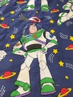 Vintage Disney 90s Toy Story Buzz Lightyear Woody Reversible Comforter 62  X 84 