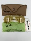 Vintage B l Ray Ban Bausch   Lomb Ambermatic Full Mirror 58mm Aviator New Nos