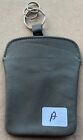 Porsche Original Vintage Porsche Key Chain Keyfob Pouch Case Leather Grey A
