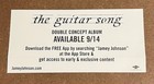 Jamey Johnson - The Guitar Song Rare Promo Sticker 2010