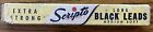 Vintage Extra Strong Scripto     Long Black Leads     Medium Soft      046 Inch