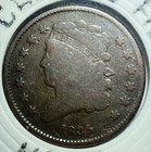 1835 Half Cent  Classic Head     Mint Error Rotated Die   19   