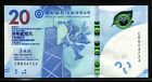 Hong Kong 20 Dollars Banknote P-348  bank Of China  2018 Unc New