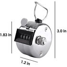 2 Pcs 4 Digit Number Dual Clicker Golf Hand Tally Counter Metal Handy Convenient
