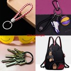 40 Pack Key Ring Keychain Mix 4 Sizes Black Metal Flat Split Key Chains Rings