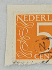 Netherlands Postage   5   Orange Stamp   Posted used   1953   C129