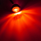 20x Mini Side Marker Lights 3 4 red Led Bullet Light Truck Trailer Round 12v