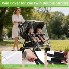 Sinoluxe Rain Cover For Zoe Twin Double Stroller  Custom Fit Waterproof Strol   