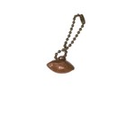 Vintage Copper Tone Football Key Chain Charm 1950-60s Cracker Jack Gum Ball 3 4   