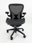 Herman Miller Aeron Office Chair Size C Fully Loaded     Refurbished Mesh Black