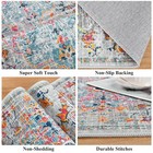 Pauwer Hallway Runner Rug 2 x6  Washable Boho Farmhouse Entryway Kitchen Runn   