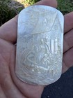 Wonderful Antique Plaque  Pearl Of Mother Shell Carved 
