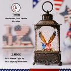 Snow Globe Lantern 4th Of July Decorations Independence Day With Timer Eagle