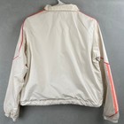 Adidas Originals Women Windbreaker Jacket Off-white Coral Sporty Retro Trefoil M